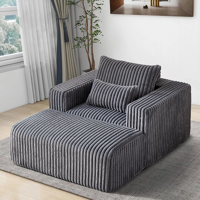 Compressed Chaise longue Chair - Single Sofa Bed with Footrest