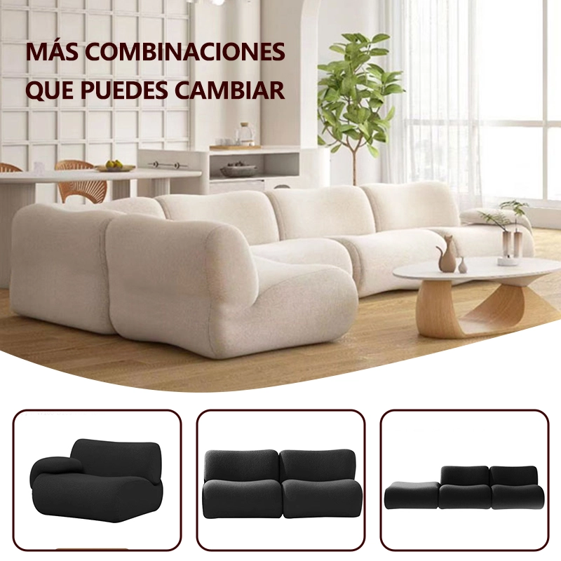 Modern Stylish Curved Compression Couch in Box