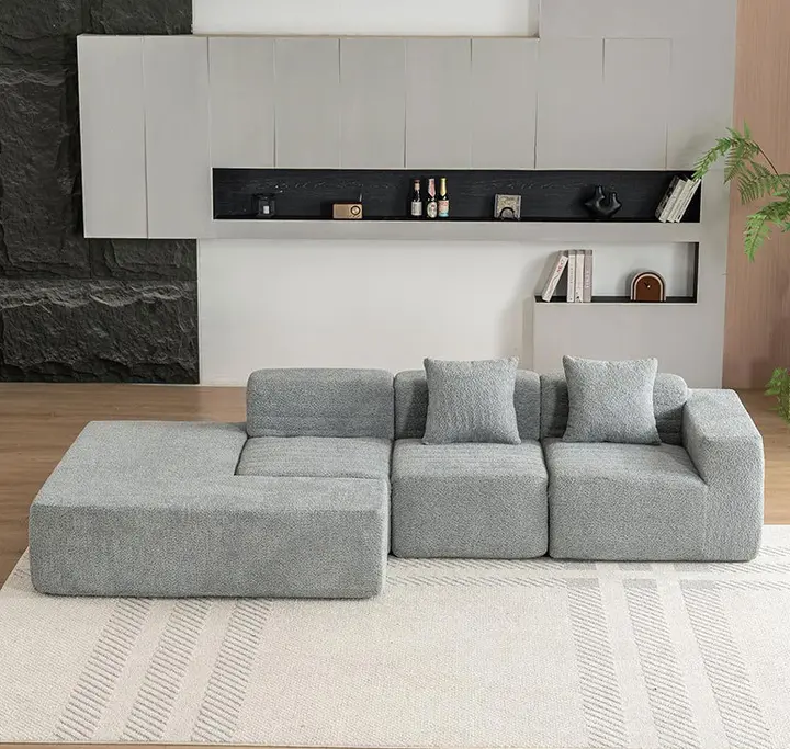 Full-Foam Compression Sofa for Living Room, Apartment & Hotel