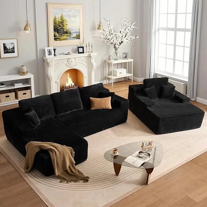 106in L-Shape Modular Combination Sponge Sofa