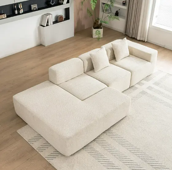 Full-Foam Compression Sofa for Living Room, Apartment & Hotel