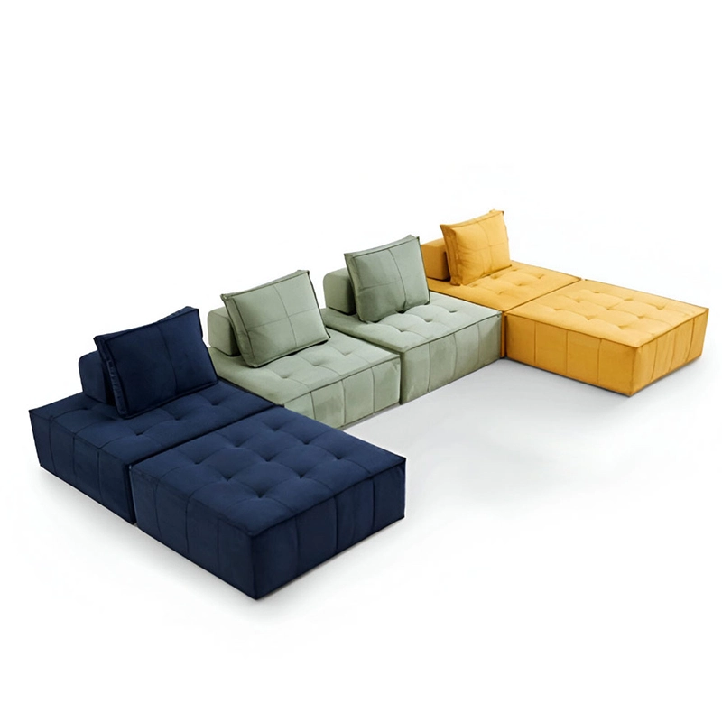 Modular Combination Upholstered Compressible Sofa