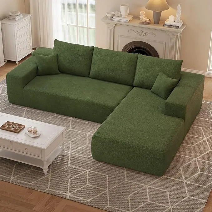 106in L-Shape Modular Combination Sponge Sofa