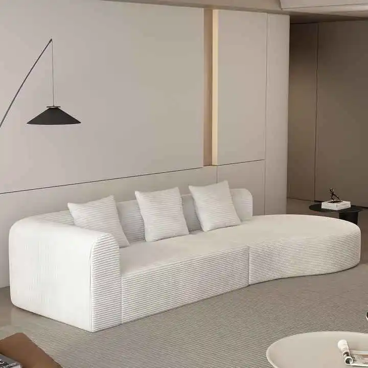 123" Curved 4-seater Cloud Compressed Sofa