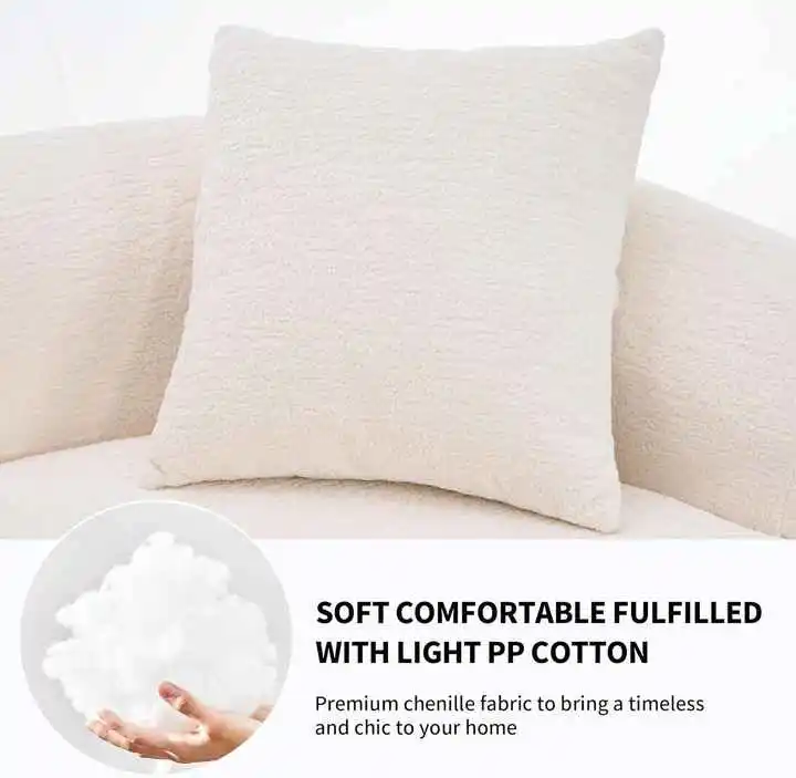 110 inch Curved Modern Minimalist Couch: Compressible Saving 80% Space