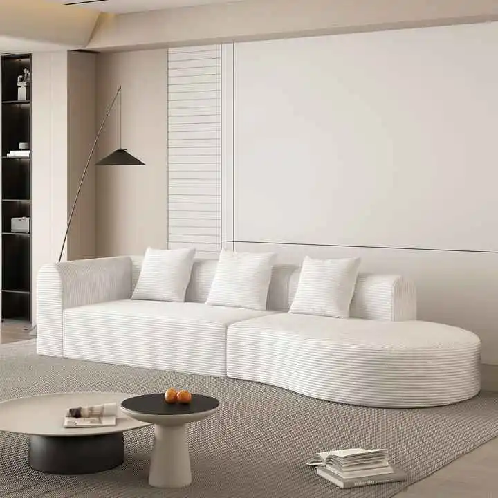 123" Curved 4-seater Cloud Compressed Sofa