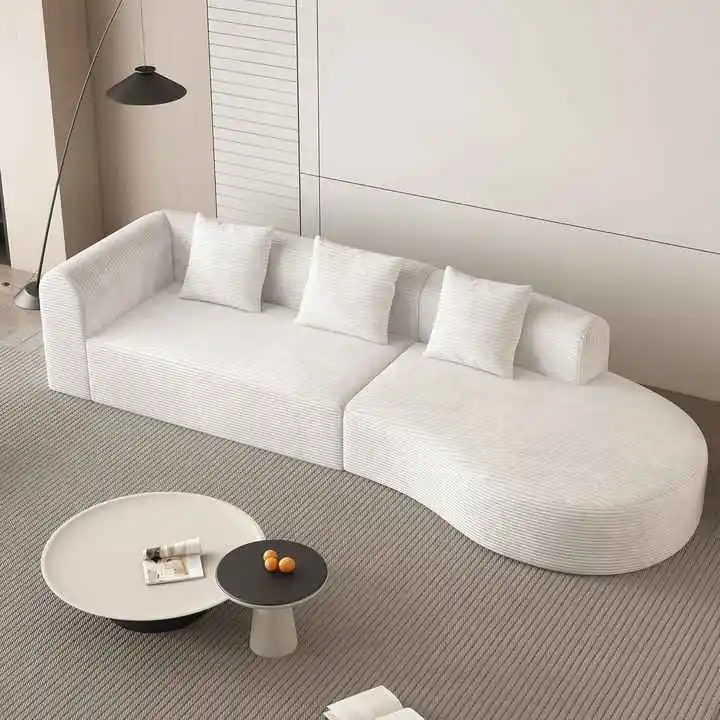 123" Curved 4-seater Cloud Compressed Sofa