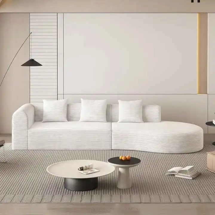 123" Curved 4-seater Cloud Compressed Sofa