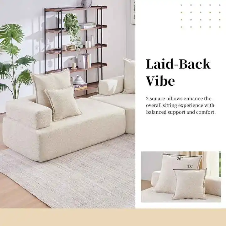 Oversized Minimalist Cloud Modular Compressed Sofa