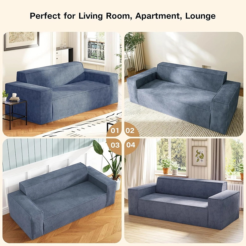 Full-foam Compressed Sofa for Apartment and Small Space