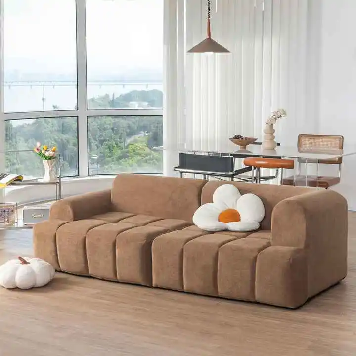 Full Foam Loveseat Compression Sofa For Apartment and Bedroom