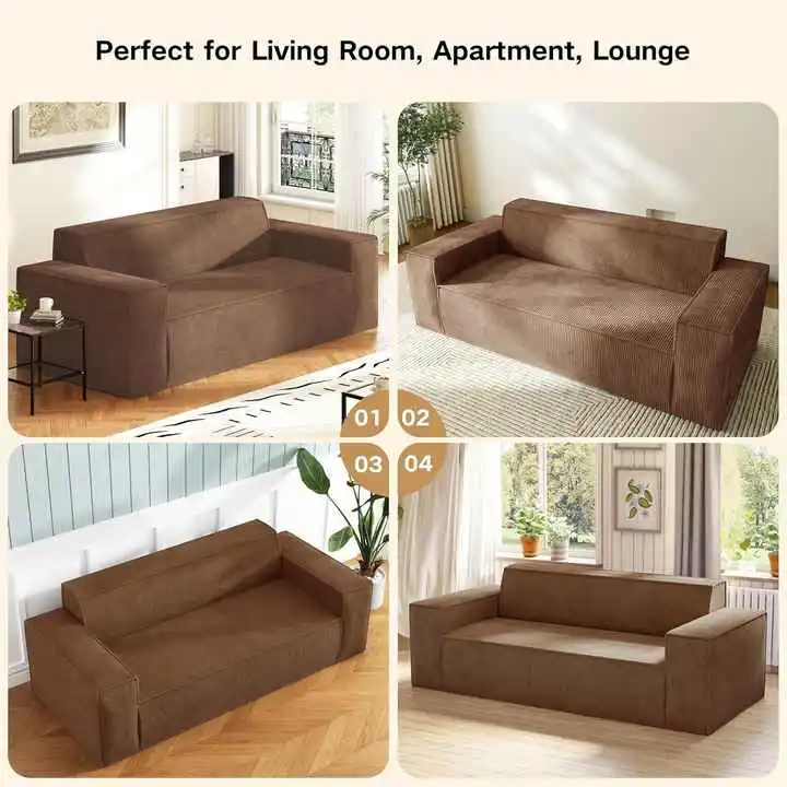 Full-foam Compressed Sofa for Apartment and Small Space