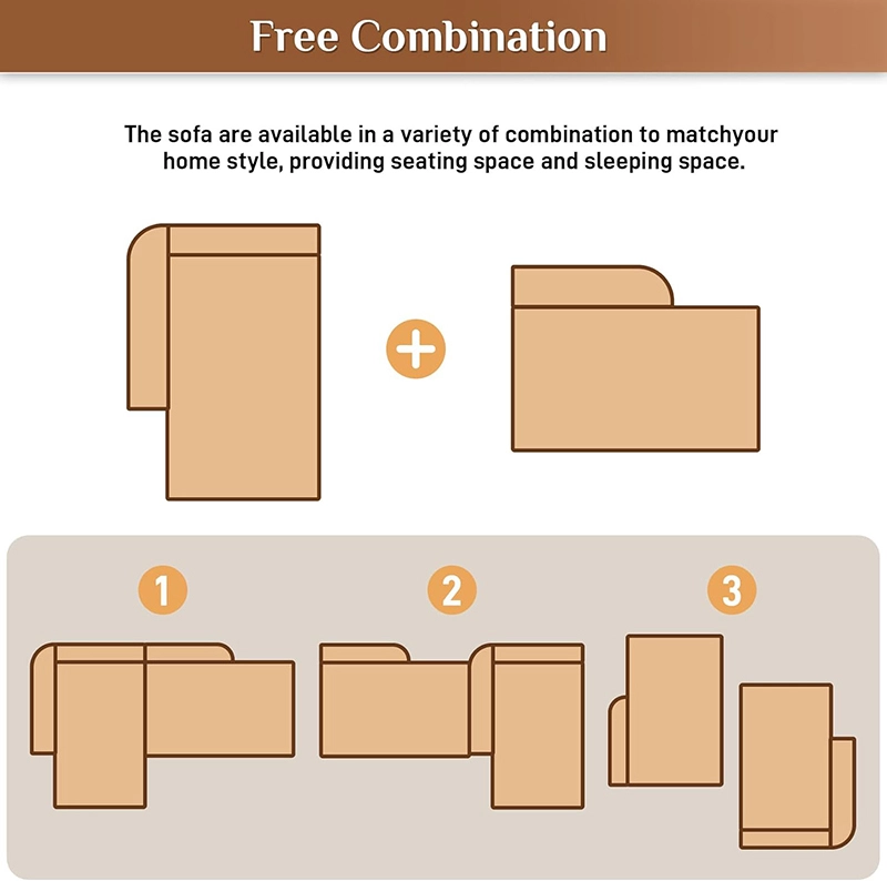 105" Boneless Compressed Couches: Space-Saving Sofas