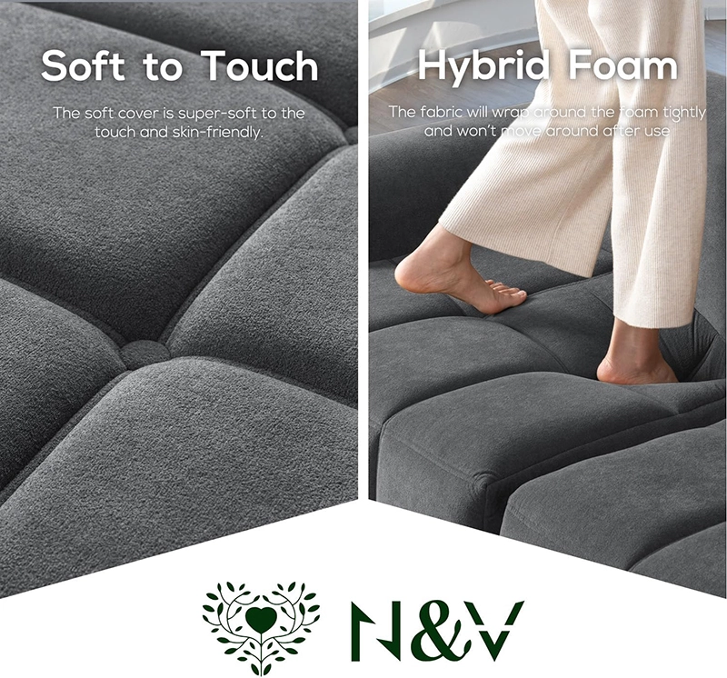 Full Foam Loveseat Compression Sofa For Apartment and Bedroom