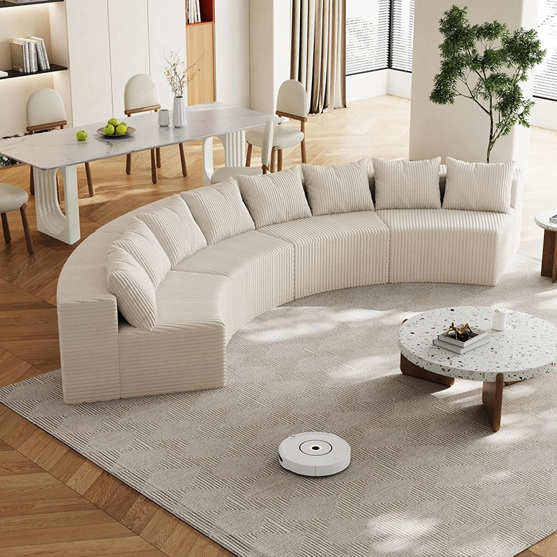 Curved Diy Combination Compressed Sofa for Living Room, Villa and Family Gathering