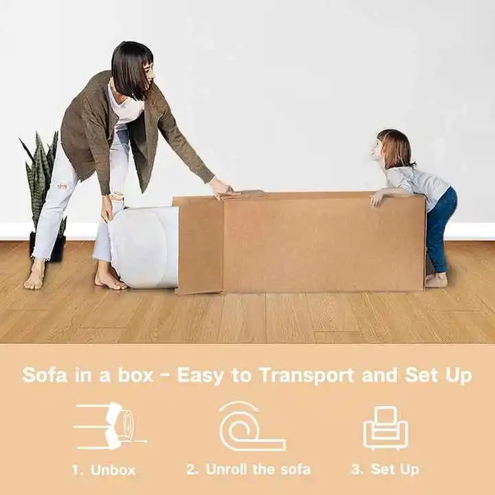 Full-foam Compressed Sofa for Apartment and Small Space