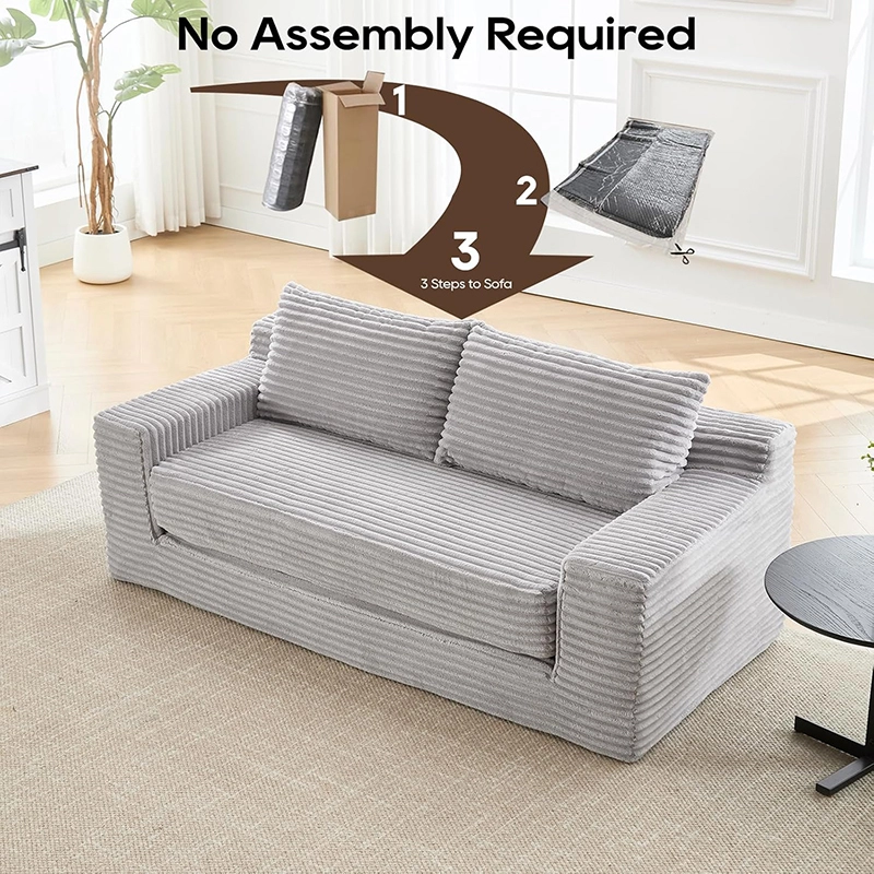 70" Loveseat Compression Sofa for Living Room, Bedroom and Apartment