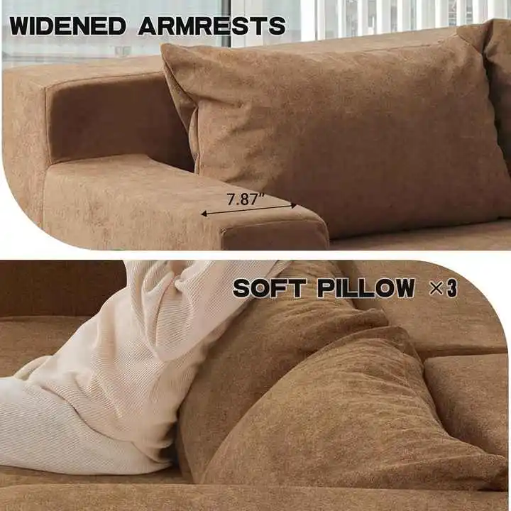 L Shape Modular Vacuum Compressible Sofa | Space-Saving Furniture