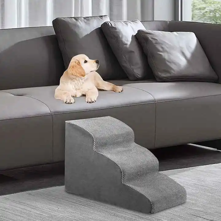 3 Steps Pet Stairs with High Density 30D Foam for Dogs and Cats