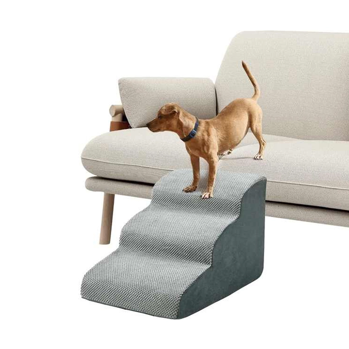 3 Steps Pet Stairs with High Density 30D Foam for Dogs and Cats