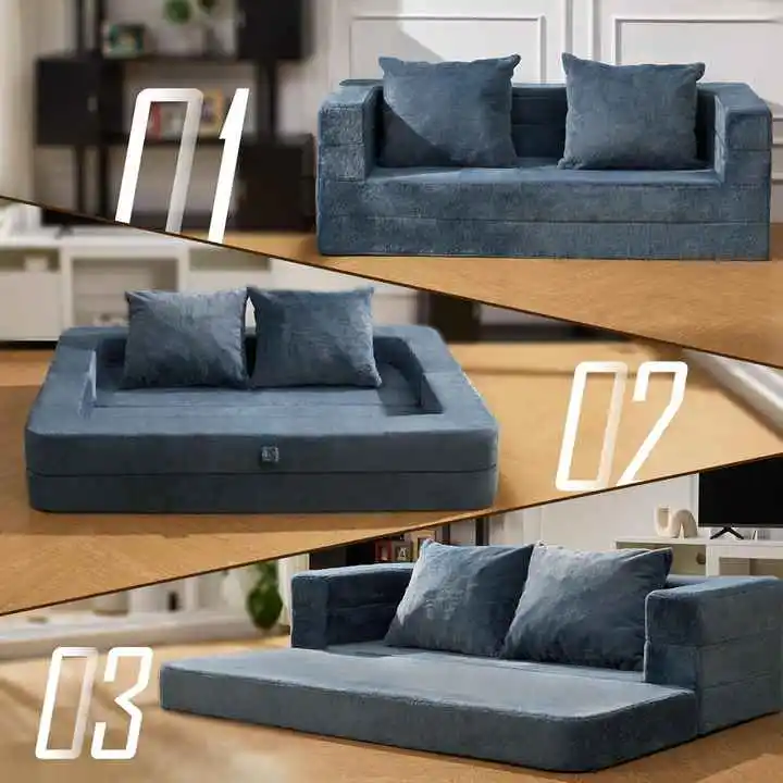 3-in-1 Convertible Floor Sofa For Adults and Pets