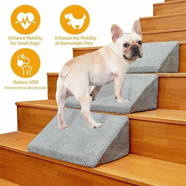 6 Pack Low-angled Pet Stairs for Small Dogs, Injured Dogs and Older Cats
