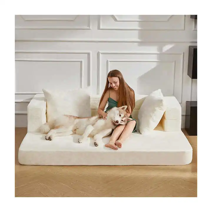 3-in-1 Adult Floor Sofa & Pet Couch
