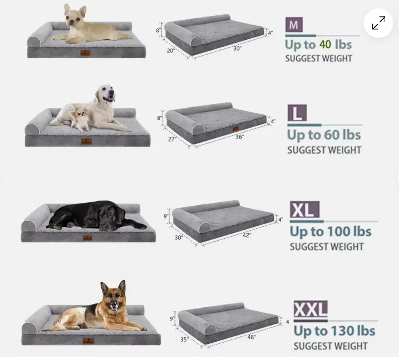 M/L/XL High Density Foam Dog Bed Pet Mat