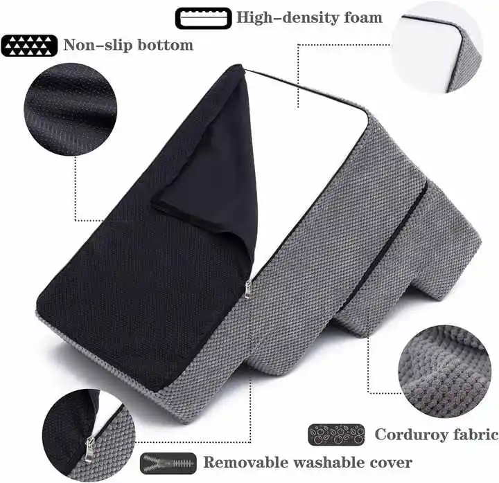 4-Step Compressible Foam Pets Steps For Dogs and Smaller Elder Pets