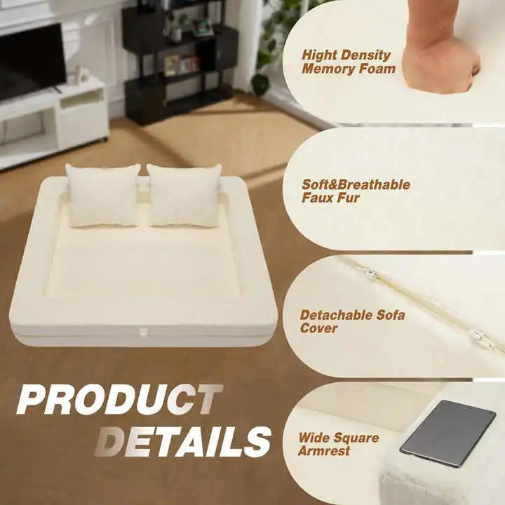 3-in-1 Adult Floor Sofa & Pet Couch