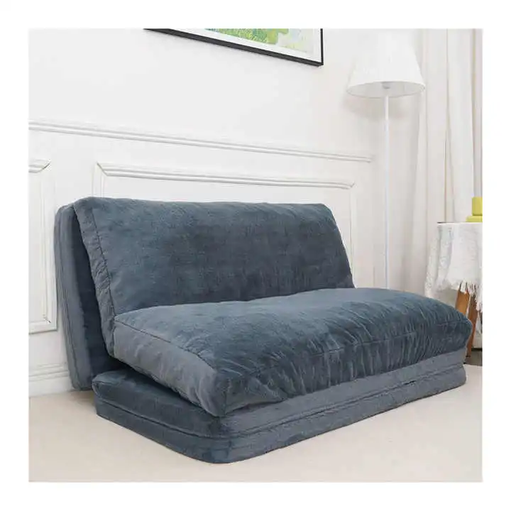 Folding Matress Sofa With Removable Washable Cover & Shredded Foam Filling