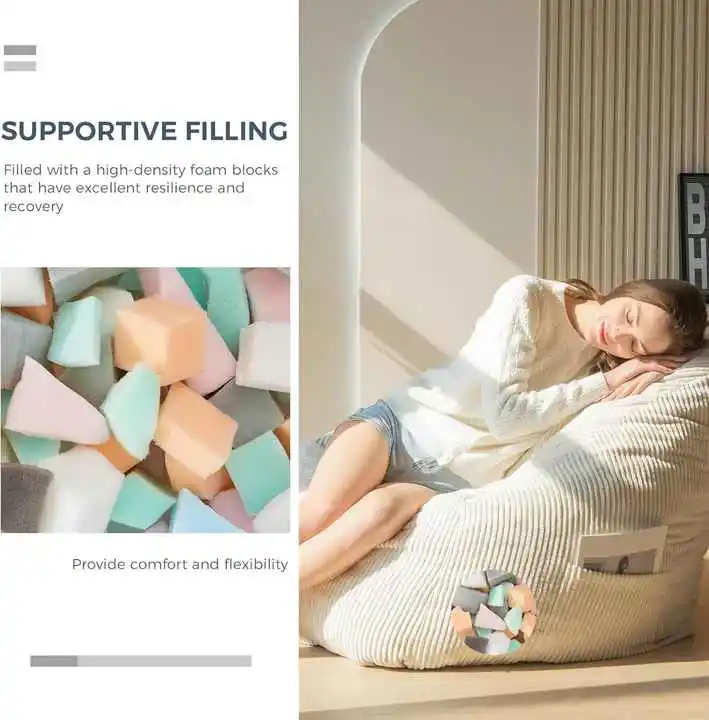 Foam Lazy Couch Chair for Relaxing. Reading & Gaming