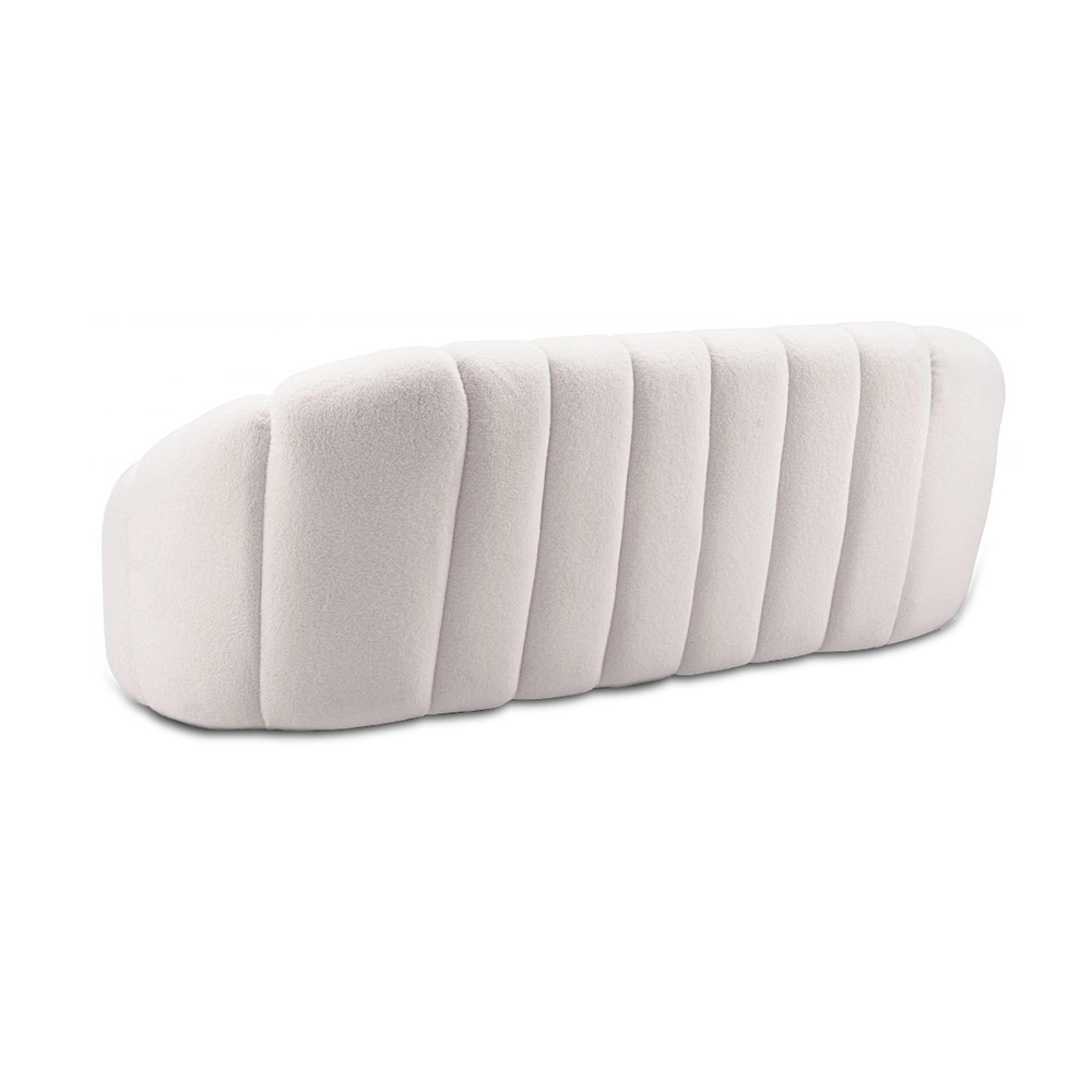 Pumpkin-shaped Shearling Compressed Sofa