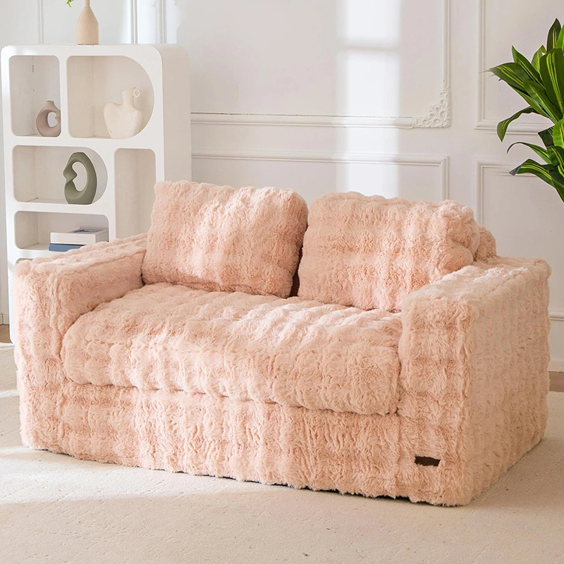 Bubble-fabric Loveseat Couch for Apartment and Dormitory