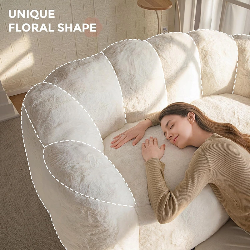 2-seater Floral Shaped Foam Sofa - Loveseat Bean Bag