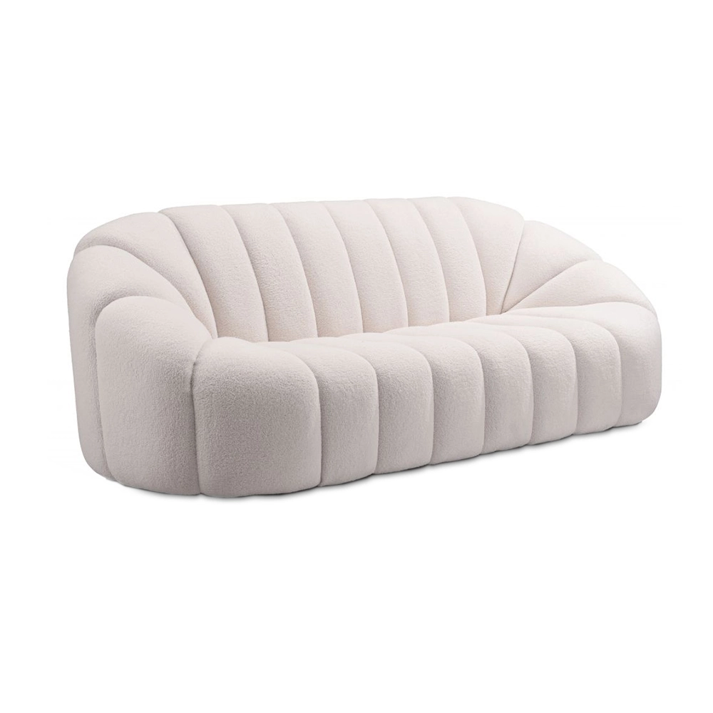 Pumpkin-shaped Shearling Compressed Sofa