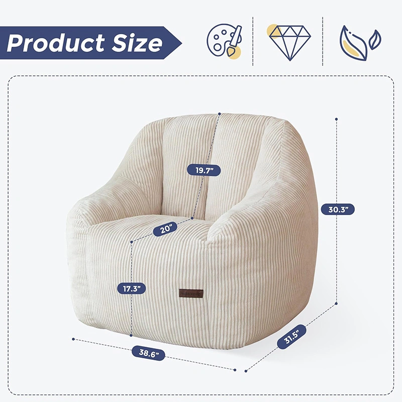 Loft Bean Bag Chair for Apartments, Dorms and Small Rooms