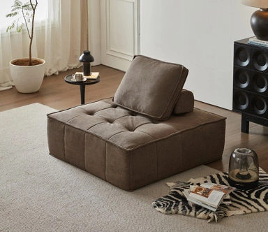 Square Tofu Modular Sectional Sofa - Vacumm Compression Couch in-a-Box