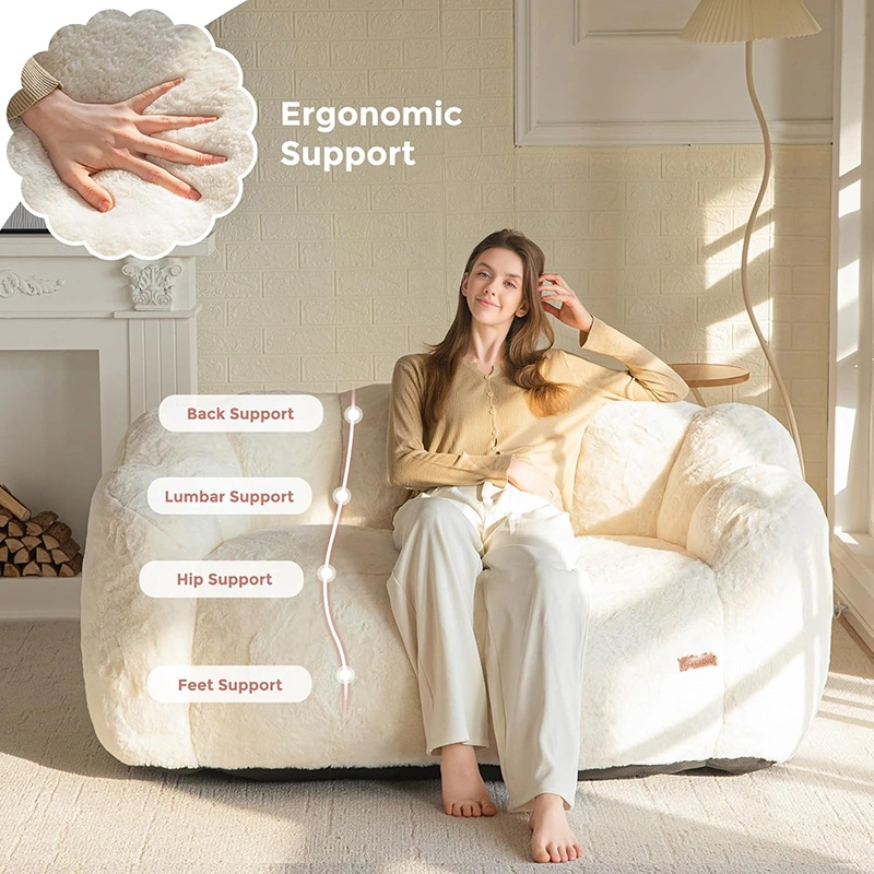 2-seater Floral Shaped Foam Sofa - Loveseat Bean Bag