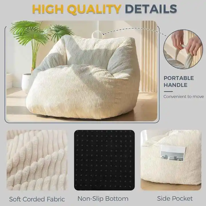 Foam Lazy Couch Chair for Relaxing. Reading & Gaming