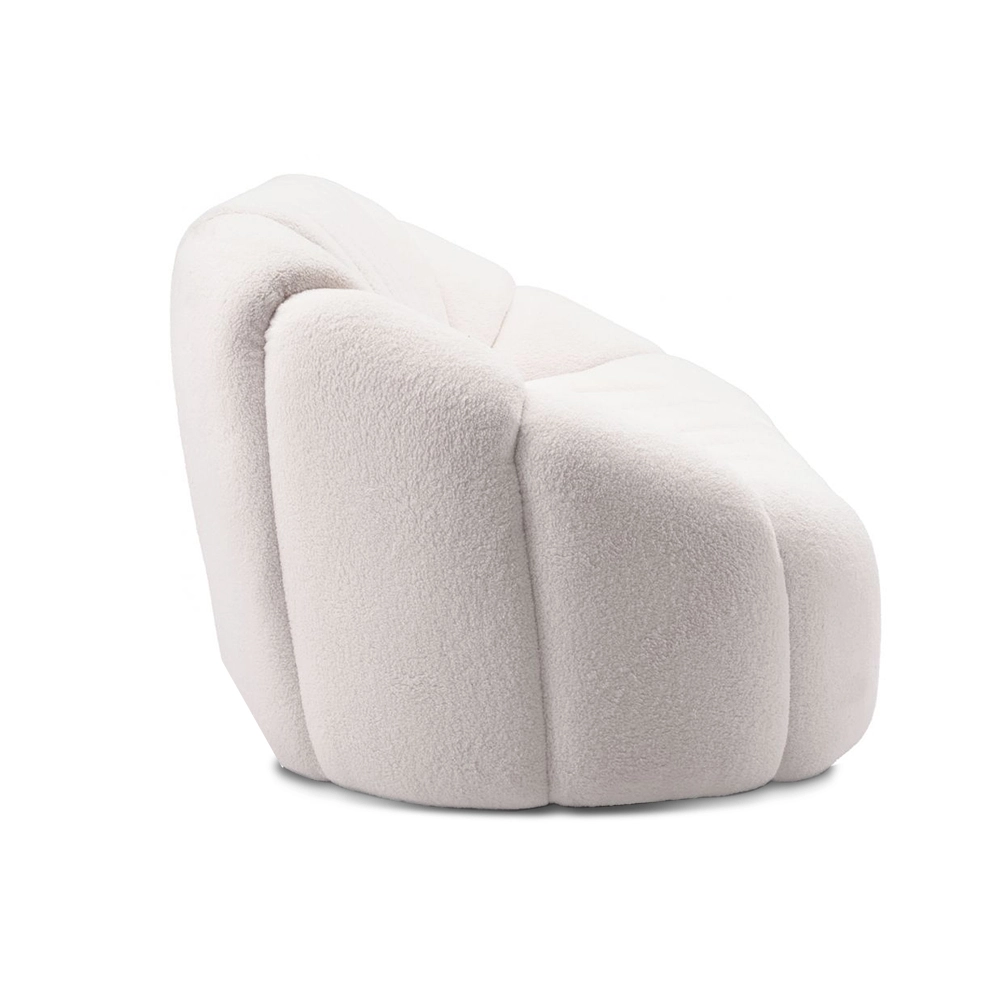 Pumpkin-shaped Shearling Compressed Sofa