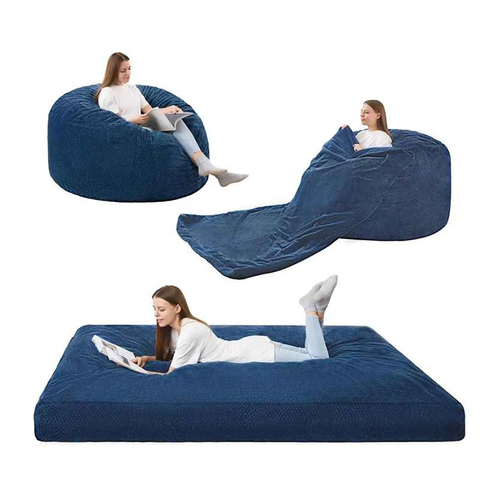 3-in-1 Versatile Bean Bag Chair and Floor Bed