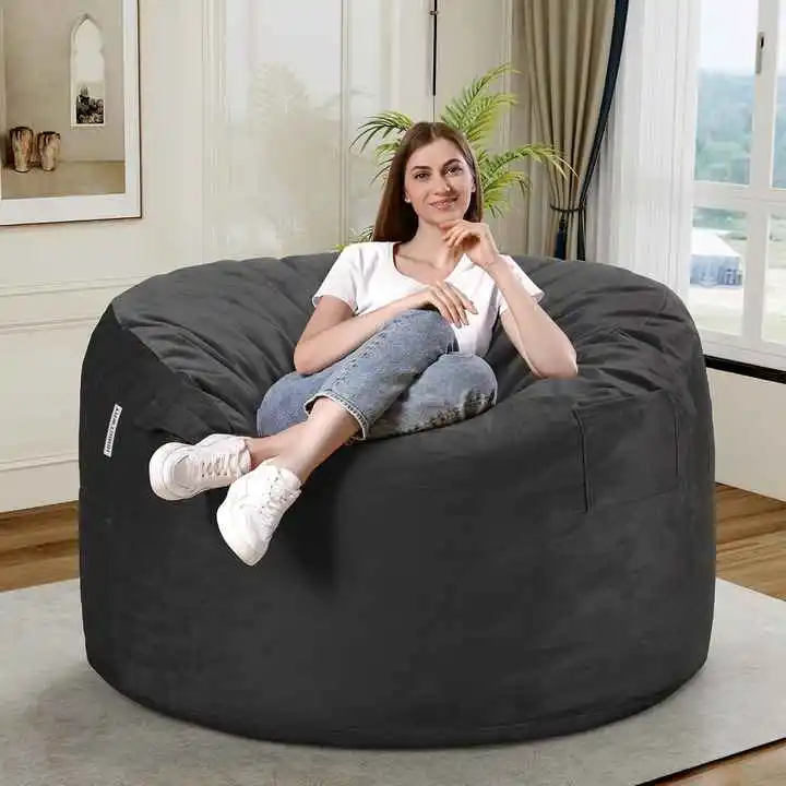 Giant Round Ultra Soft Lazy Sofa with Vacuum Package