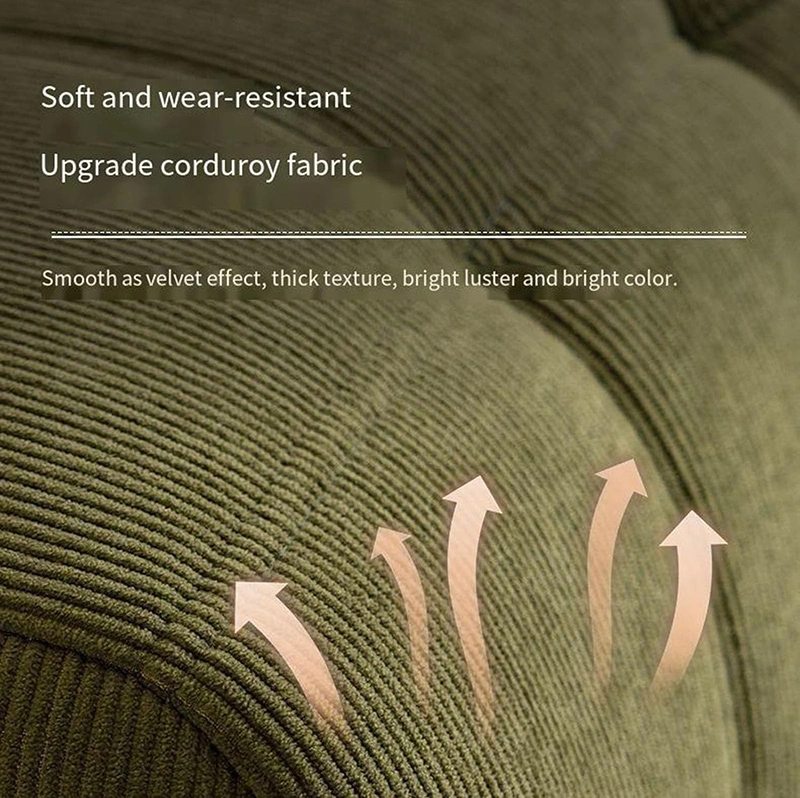 Waffle Square Single Lazy Sofa With Compressed Foam