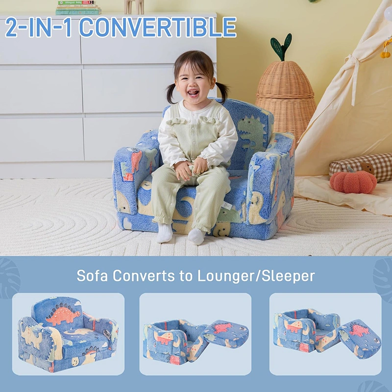 2-in-1 Convertible Kids Sofa Chair and Lounger