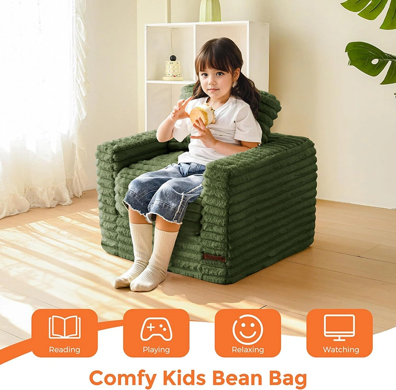 Cordury Kids Soft Foam Sofa with Pillows