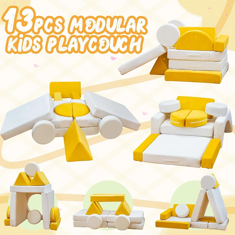13pcs Toddler Compressible Foam Sofa Blocks
