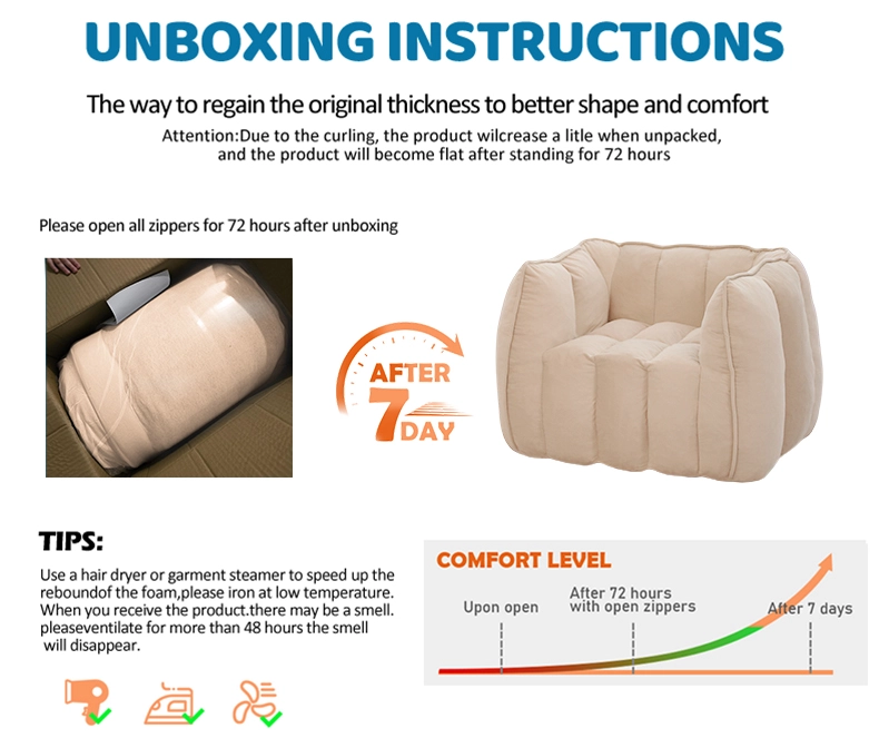 Multiple Colors Toddles Soft Bean Bag Chair