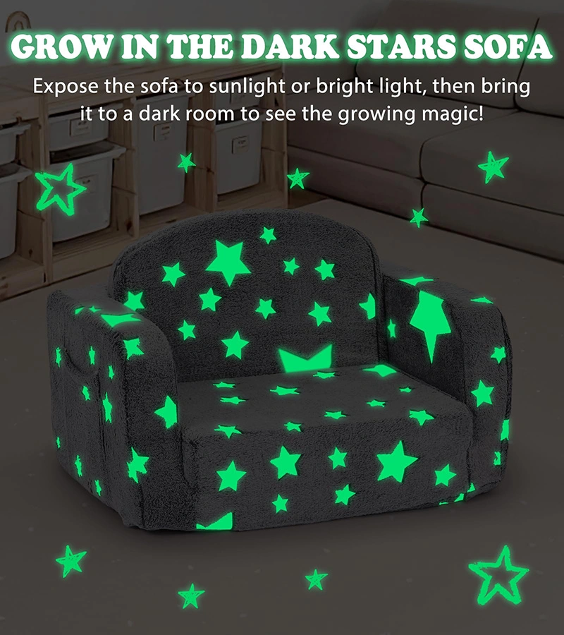Foldable Kids Sofa Bed Glows in the Dark
