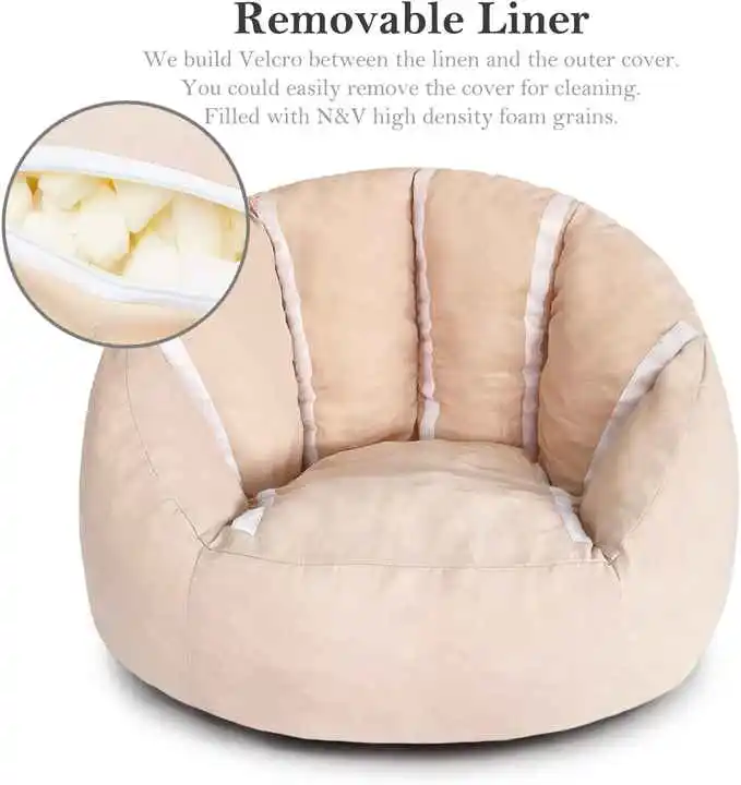 Pouf poire pour enfants de maternelle - Mini canapé en mousse pour enfants